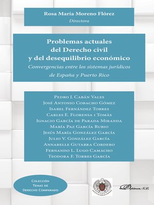cover image of Problemas actuales del Derecho civil y del desequilibrio económico. Convergencias entre los sistemas jurídicos de España y Puerto Rico
